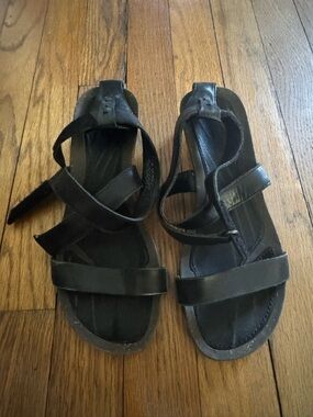 Teva Cabrillo Leather Strappy Wedge Sandals